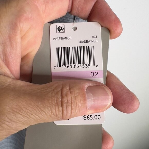 Pga Tour Men's Striped 8" Golf Shorts - Tradewinds Size 32 - Picture 2 of 8